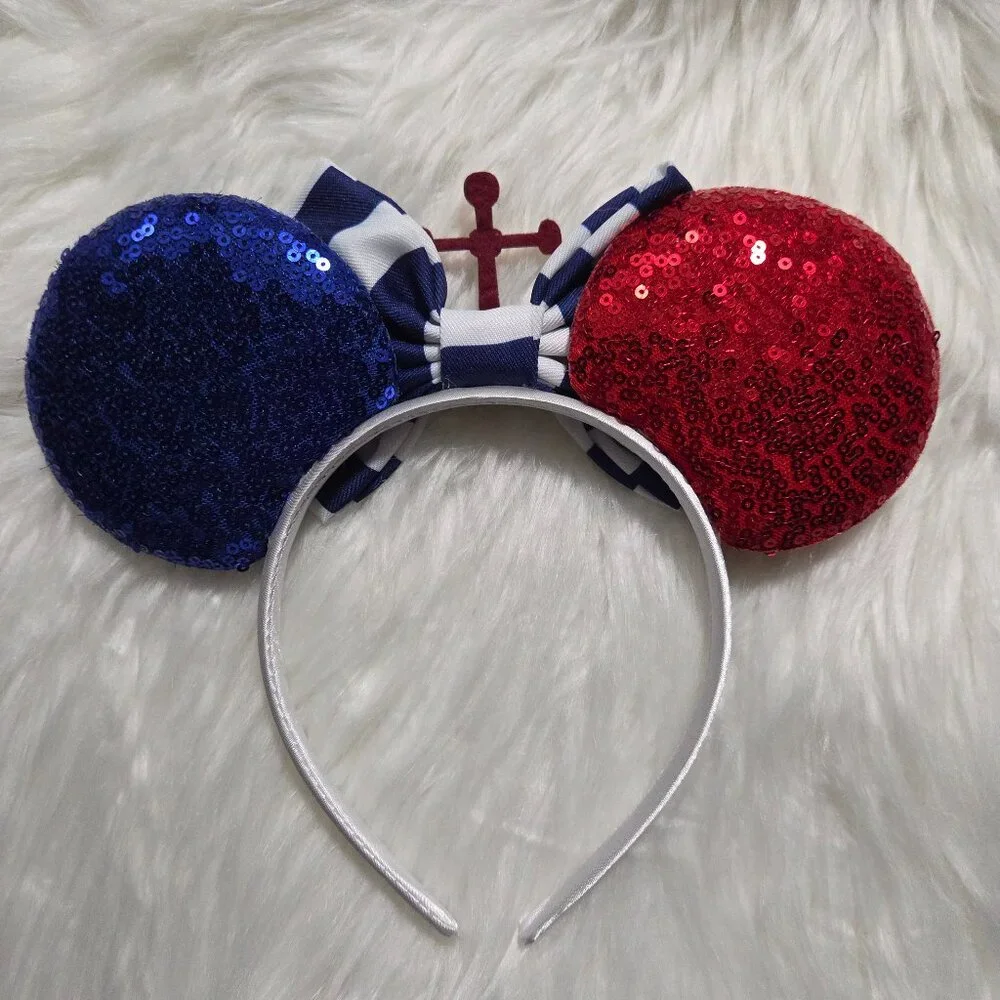 Nautical Sailor-Themed Minnie Mouse Ears